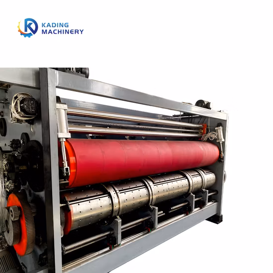 Máquina troqueladora rotativa automática para ranurado de cartón corrugado